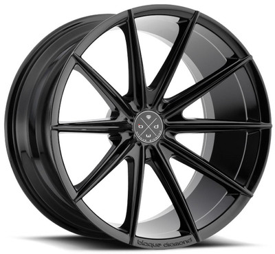 20x9 Blaque Diamond BD-11 Gloss Black 5x4.25/108 35mm
