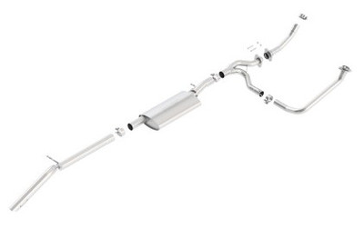 Borla 12-15 Jeep Wrangler 3.6L V6 Auto/Manual Trans Turndown Tip Dual Left Rear Exit Exhaust 140634