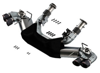 Borla 2020 Chevrolet Corvette C8 6.2L S-Type Exhaust System Dual Round Angle Cut Carbon Fiber Tips 140838CF Borla 2020 Chevrolet Corvette C8 6.2L S-Type Exhaust System Dual Round Angle Cut Carbon Fiber Tips 140838CF