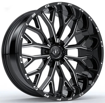 22X12 TIS Off-Road 565BM Gloss Black Milled (* May Require Trimming) 6x5.5/139.7 -44mm 22X12 TIS Off-Road 565BM Gloss Black Milled (* May Require Trimming) 6x5.5/139.7 -44mm