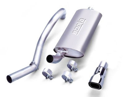 Borla 97-99 Jeep Wrangler 2.5/4.0L w/o Hitch Cat-Back 2.25in Single Sqr Angle Cut Phntm Rear 14728