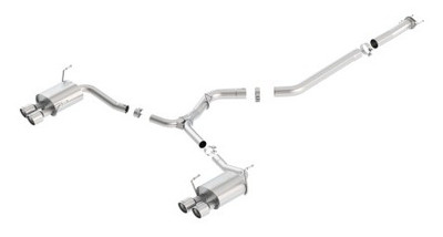 Borla 15-16 Subaru WRX / STI 2.5L S-Type Cat-Back Exhaust Quad Rd RL Tips 140595 Borla 15-16 Subaru WRX / STI 2.5L S-Type Cat-Back Exhaust Quad Rd RL Tips 140595