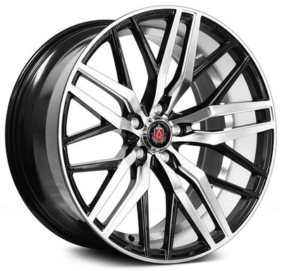22x9 AXE EX30 Gloss Black Machined Face w/ Milled Accent 5x4.25/108 35mm (Custom)