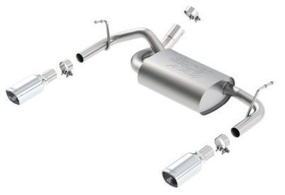 Borla Exhaust Borla 12-14 Jeep Wrangler JK 2Dr & 4Dr Rear Section ATAK Single Sqaure Rolled Angle-Cut Exit Exhaust 11860 Borla Exhaust Borla 12-14 Jeep Wrangler JK 2Dr & 4Dr Rear Section ATAK Single Sqaure Rolled Angle-Cut Exit Exhaust 11860