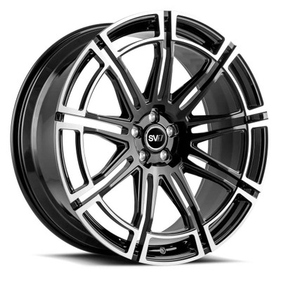 Savini Wheels 24x10 Savini SV.1 X3 Gloss Black Brushed Accent (Fully Forged) (5-Lug) (CUSTOM) Savini Wheels 24x10 Savini SV.1 X3 Gloss Black Brushed Accent (Fully Forged) (5-Lug) (CUSTOM)