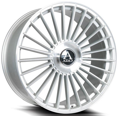 AZAD Wheels 22x9 AZAD AZ25 Brushed Silver 5x112 5x120 25mm AZAD Wheels 22x9 AZAD AZ25 Brushed Silver 5x112 5x120 25mm