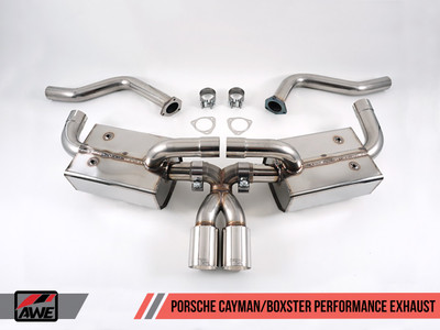 AWE Tuning 05-08 Porsche 987 Cayman/S Boxster/S Performance Muffler 3010-11036 AWE Tuning 05-08 Porsche 987 Cayman/S Boxster/S Performance Muffler 3010-11036