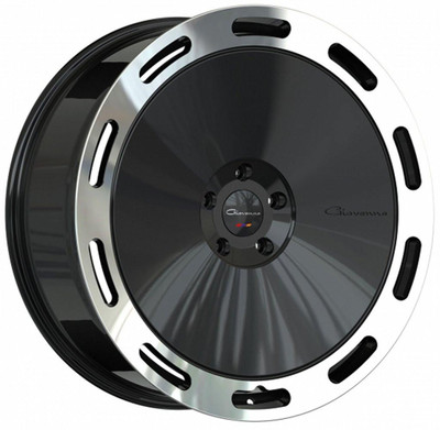 Giovanna Wheels 24X10.5 Giovanna Amur Gloss Black w/ Polished Lip (Flow Formed) 5x115 5x120 20mm 