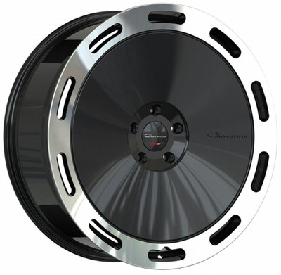 Giovanna Wheels 22X10.5 Giovanna Amur Gloss Black w/ Polished Lip (Flow Formed) 5x112 5x4.5/114.3 40mm 