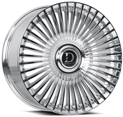 Dolce Luxury Wheels 22x10.5 Dolce Luxury Trento Chrome 5x112 5x115 25mm 