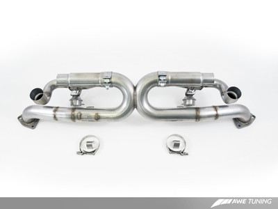 AWE Tuning 12-16 Porsche 991 SwitchPath Exhaust for PSE Cars Chrome Silver Tips 3025-42010 AWE Tuning 12-16 Porsche 991 SwitchPath Exhaust for PSE Cars Chrome Silver Tips 3025-42010
