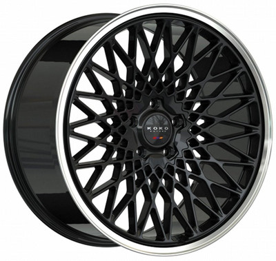Koko Kuture Wheels 22X9 Koko Kuture Classica Gloss Black w/ Polished Lip (Flow Formed) 5x112 30mm 