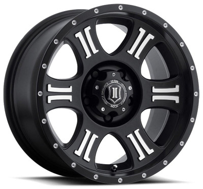 ICON Wheels 17x8.5 ICON Shield Satin Black Machined (5 Lug) 5x5/127 0mm ICON Wheels 17x8.5 ICON Shield Satin Black Machined (5 Lug) 5x5/127 0mm