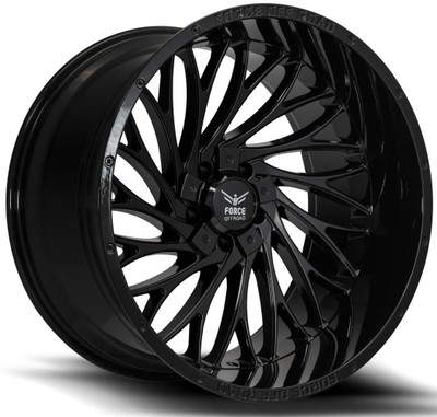 Force Off-Road Wheels 22x12 Force Off-Road F50 Gloss Black (* May Require Trimming) 5x5.5/139.7 5x150 -44mm Force Off-Road Wheels 22x12 Force Off-Road F50 Gloss Black (* May Require Trimming) 5x5.5/139.7 5x150 -44mm