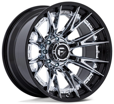 Fuel Off-Road Wheels 22x10 Fuel Off-Road Catalyst Chrome w/ Gloss Black Lip FC402 8x170 -18mm Fuel Off-Road Wheels 22x10 Fuel Off-Road Catalyst Chrome w/ Gloss Black Lip FC402 8x170 -18mm