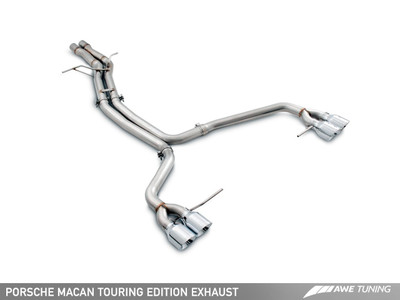 AWE Tuning 14-18 Porsche Macan Touring Edition Exhaust System - Diamond Black 102mm Tips 3015-43072 AWE Tuning 14-18 Porsche Macan Touring Edition Exhaust System - Diamond Black 102mm Tips 3015-43072