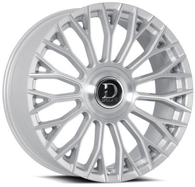 Dolce Luxury Wheels 22x10.5 Dolce Luxury Roma Gloss Silver Brushed 5x4.25/108 5x112 40mm 
