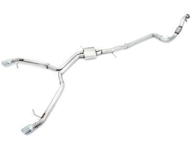 AWE Tuning 17-18 Audi B9 A4 Track Edition Exhaust Dual Outlet - Chrome Silver Tips (Includes DP) 3020-32024 AWE Tuning 17-18 Audi B9 A4 Track Edition Exhaust Dual Outlet - Chrome Silver Tips (Includes DP) 3020-32024