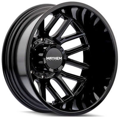 Mayhem Wheels 20x8.25 Mayhem Cogent Dually Rear 8107D Gloss Black 8X210 -192MM 154.2.0 C.B.* Mayhem Wheels 20x8.25 Mayhem Cogent Dually Rear 8107D Gloss Black 8X210 -192MM 154.2.0 C.B.*