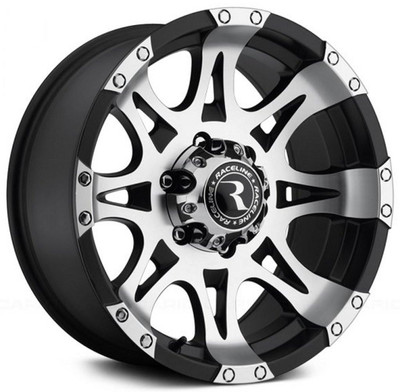Raceline Wheels 16x8 Raceline 982 Raptor Black Machined Face  6x5.5/139.7 0mm 