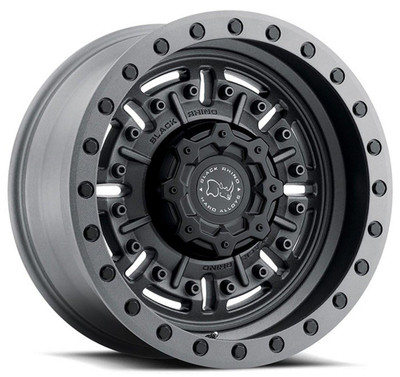 Black Rhino Wheels (Clearance - No Returns) 18x9.5 Black Rhino Abrams Gun Black w/ Machined Dark Tint Lip  6x5.5/139.7 -18mm  Black Rhino Wheels (Clearance - No Returns) 18x9.5 Black Rhino Abrams Gun Black w/ Machined Dark Tint Lip  6x5.5/139.7 -18mm