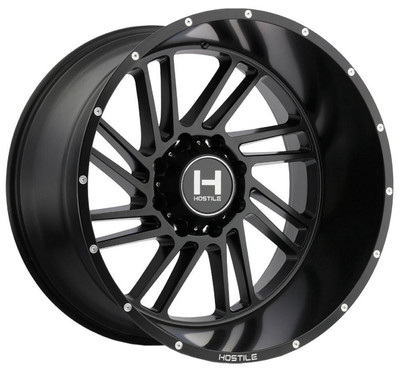 Hostile Wheels 20X12 Hostile H110 Stryker Asphalt (8 Lug) (* May Require Trimming)  8x170 -44mm 