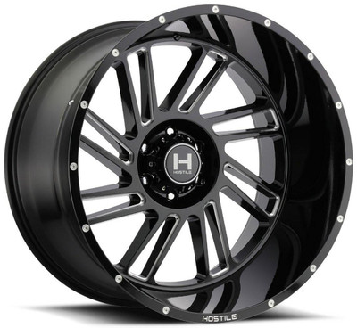 Hostile Wheels 22X12 Hostile H110 Stryker Blade Cut (8 Lug) (* May Require Trimming)  8x180 -44mm 