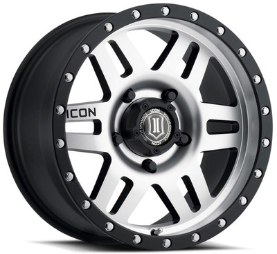 ICON Wheels 17x8.5 ICON Six Speed Satin Black Machined (5 Lug) 5x5/127 -6mm ICON Wheels 17x8.5 ICON Six Speed Satin Black Machined (5 Lug) 5x5/127 -6mm