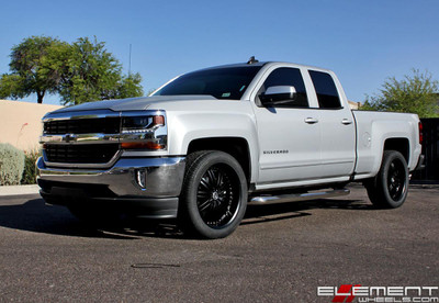 22x9.5 6x139.7 30mm 305/45/22 | 2018 Chevrolet Silverado 1500 22x9.5 6x139.7 30mm 305/45/22 | 2018 Chevrolet Silverado 1500