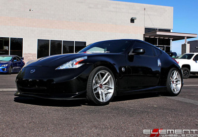  20x10 5x114.3 35mm 285/30/20 | 20x11 5x114.3 18mm 325/25/20 | 2010 Nissan 370z Nismo 