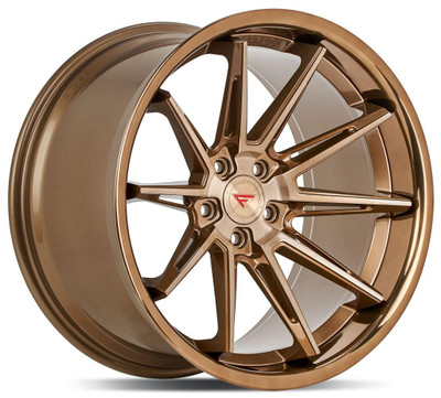 Ferrada Wheels 20x11.5 Ferrada CM2 Brushed Cobre w/ Polish Bronze Lip 5x120 30mm 
