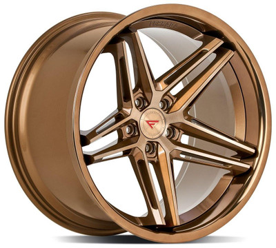 Ferrada Wheels 20x10.5 Ferrada CM1 Brushed Cobre w/ Polish Bronze Lip 5x4.5/114.3 25mm 