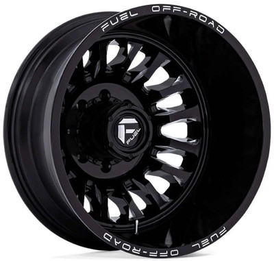 Fuel Off-Road Wheels 22X8.25 Fuel Off-Road ARC Gloss Black Milled Dually Rear D868 8X200 -227MM 142 C.B. Fuel Off-Road Wheels 22X8.25 Fuel Off-Road ARC Gloss Black Milled Dually Rear D868 8X200 -227MM 142 C.B.