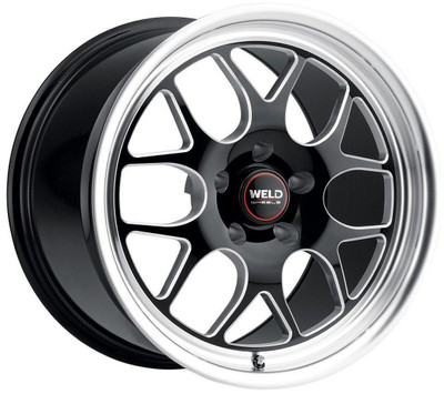 Weld Performance Wheels 17x11 Weld Performance Solana Drag S160 Gloss Black Milled (Rotary Formed) 5x5/127 -44mm Weld Performance Wheels 17x11 Weld Performance Solana Drag S160 Gloss Black Milled (Rotary Formed) 5x5/127 -44mm