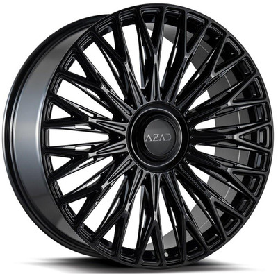 AZAD Wheels 22x9 AZAD AZV03 Gloss Black 5x112 5x4.5/114.3 35mm AZAD Wheels 22x9 AZAD AZV03 Gloss Black 5x112 5x4.5/114.3 35mm
