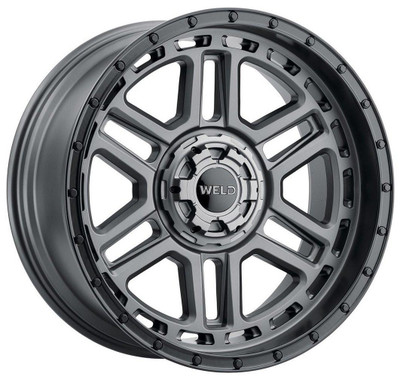 Weld Off-Road Wheels 20x9 Weld Off-Road Crux W221 Satin Gunmetal w/ Satin Black Lip (Rotary Forged) 5x5/127 5x5.5/139.7 0mm 