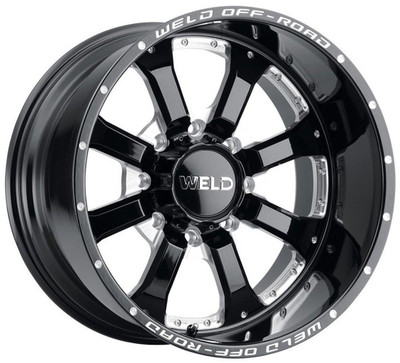 Weld Off-Road Wheels 20x10 Weld Off-Road Granada Eight W125 Gloss Black Milled (Rotary Forged) 8x180 -18mm Weld Off-Road Wheels 20x10 Weld Off-Road Granada Eight W125 Gloss Black Milled (Rotary Forged) 8x180 -18mm