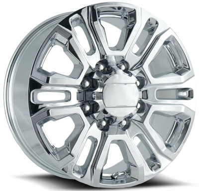 Factory Reproductions Replica Wheels 22x9 GM Denali 2500 Replica Wheel Chrome FR275 8x180 47mm Factory Reproductions Replica Wheels 22x9 GM Denali 2500 Replica Wheel Chrome FR275 8x180 47mm