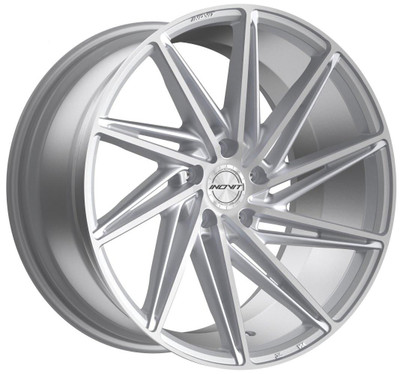 Inovit Wheels 20x8.5 Inovit Turbine II Satin Silver Machined (Bi-Directional) (Left) 5x112 5x4.5/114.3 38mm 