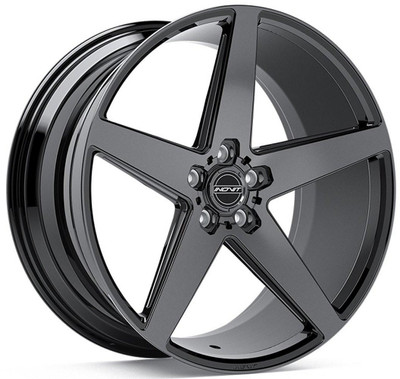 Inovit Wheels 20x8.5 Inovit Rotor Satin Black Machined & Ball Cut Milled w/ Dark Tint  5x112 35mm 