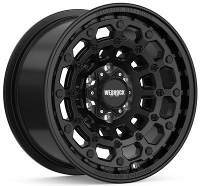 Wesrock Off-Road Wheels 17x9 Wesrock Off-Road HK-12 Satin Black 5x5/127 0mm Wesrock Off-Road Wheels 17x9 Wesrock Off-Road HK-12 Satin Black 5x5/127 0mm