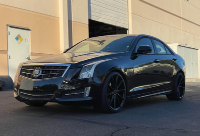 19x8.5 5x115 +20mm 235/35/19 | 19x9.5 5x115 +17mm 265/30/19 | 2014 Cadillac ATS Sedan 19x8.5 5x115 +20mm 235/35/19 | 19x9.5 5x115 +17mm 265/30/19 | 2014 Cadillac ATS Sedan