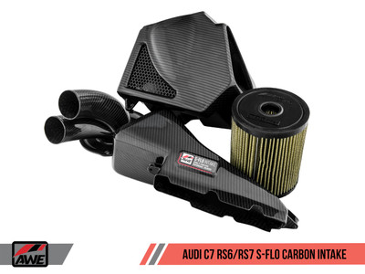 AWE Tuning Audi C7 RS6 / RS7 4.0T S-FLO Carbon Intake V2 2660-15012 AWE Tuning Audi C7 RS6 / RS7 4.0T S-FLO Carbon Intake V2 2660-15012