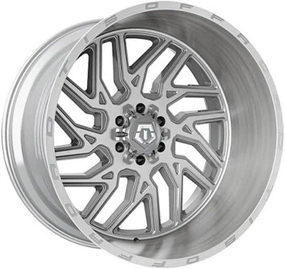 TIS Off-Road Wheels (Black Friday Sale) 22x12 TIS Off-Road 544BSM Brushed Silver & Milled (* May Require Trimming) 5x135 5x150 -44mm 