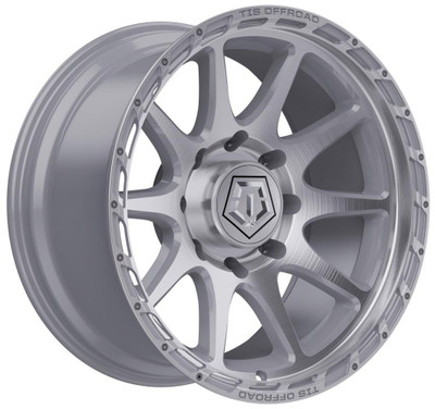 TIS Off-Road Wheels (Black Friday Sale) 22X10 TIS Off-Road 563BS Silver w/ Brushed Face 6x5.5/139.7 -19mm 