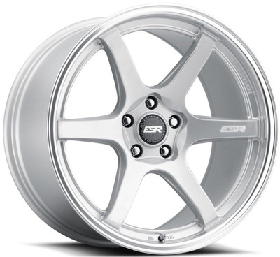 ESR Wheels 18x9.5 ESR AP6 Hyper Silvre w/ Machined Lip (Flow Form) 5x115 22mm (CUSTOM) 