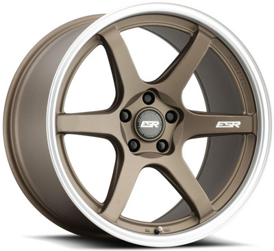 ESR Wheels 19x9.5 ESR AP6 Matte Bronze w/ Machined Lip (Flow Form) 5x120 35mm (CUSTOM) 