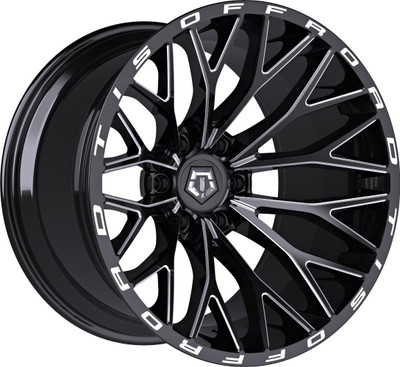 TIS Off-Road Wheels 20X10 TIS Off-Road 566BM Gloss Black Milled 6x5.5/139.7 -24mm 