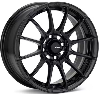 Konig Wheels 15x8 Konig DIAL IN Gloss Black 4x100 25mm 