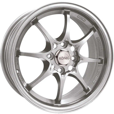 Konig Wheels 15X6.5 Konig Konig Helium Silver 4x100 40mm Konig Wheels 15X6.5 Konig Konig Helium Silver 4x100 40mm